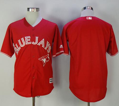 Blue Jays Blank Red New Cool Base Canada Day Stitched MLB Jersey - Click Image to Close